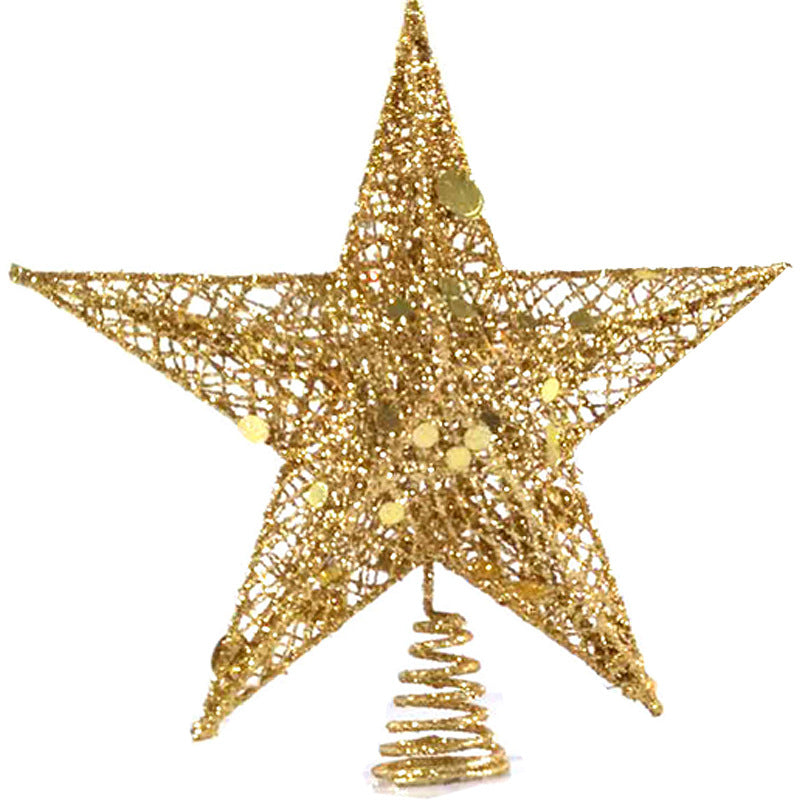Golden Christmas Tree Topper Star