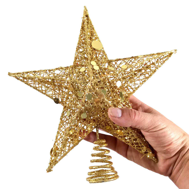 Golden Christmas Tree Topper Star