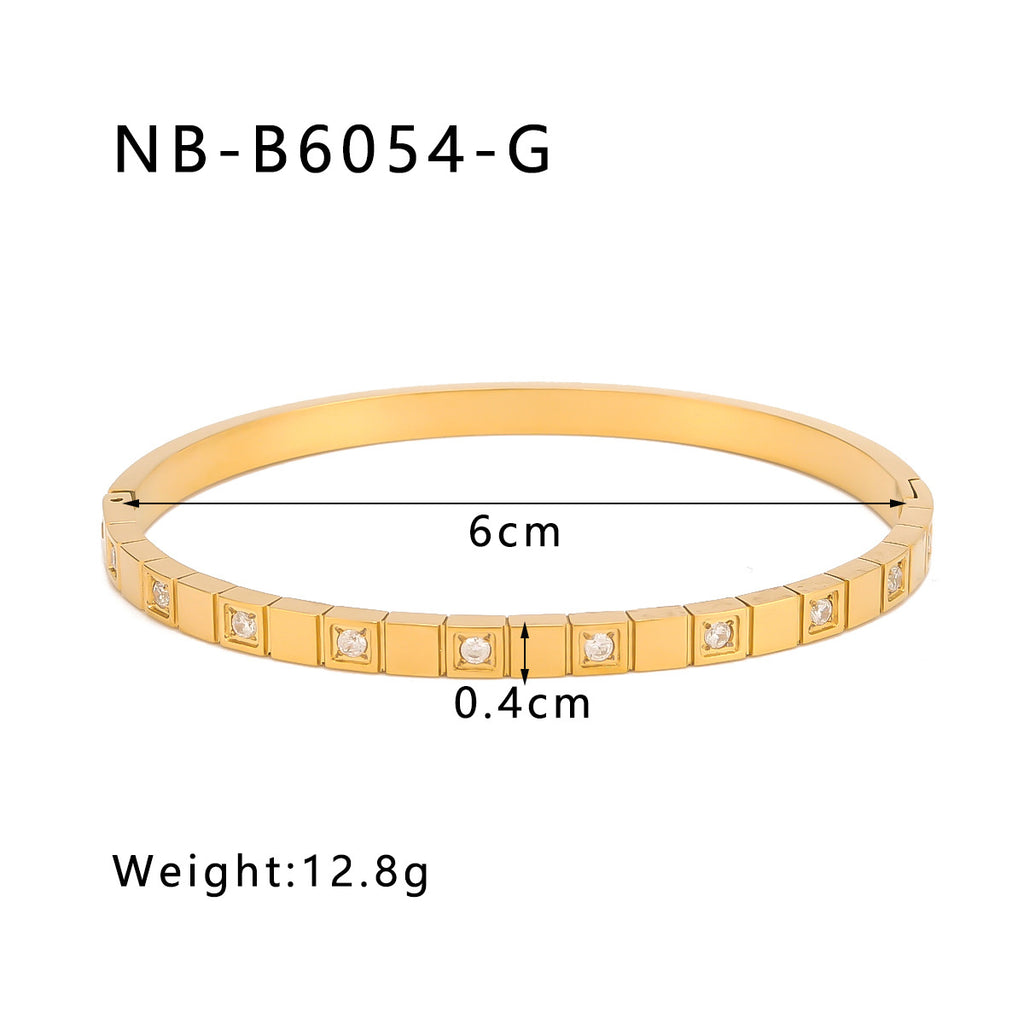 True gold electroplated color-keeping jewelry bracelet