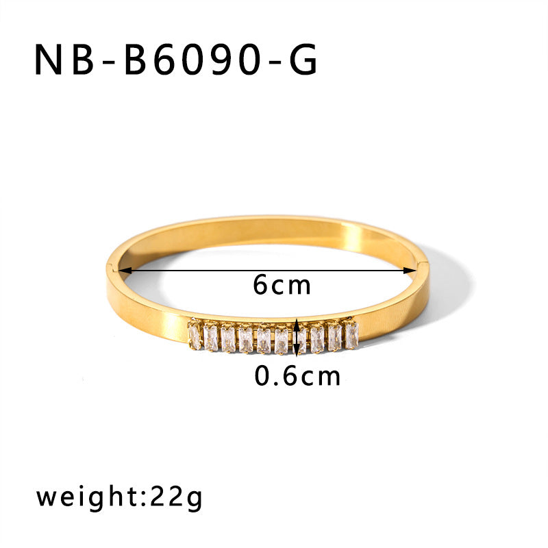 True gold electroplated color-keeping jewelry bracelet