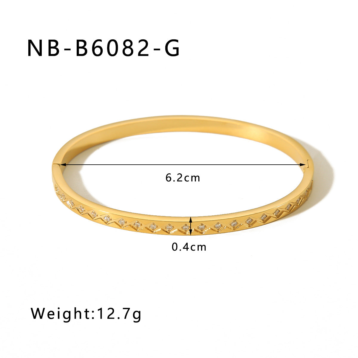 True gold electroplated color-keeping jewelry bracelet