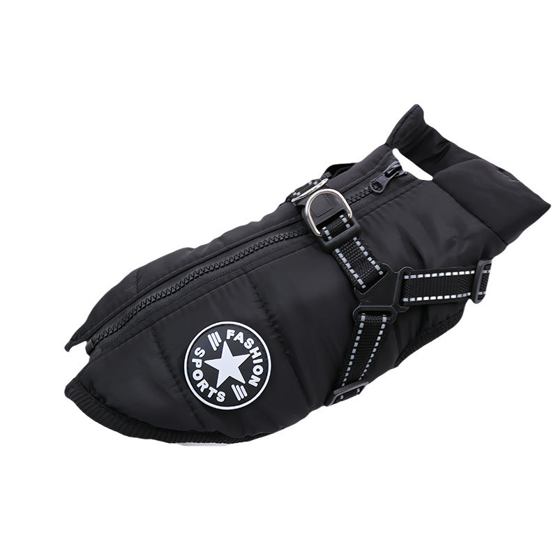 Dog Winter Cotton Clothes Waterproof Reflective Pet Apparel