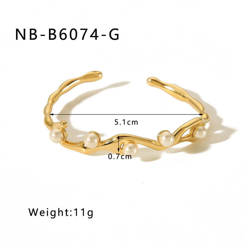 True gold electroplated color-keeping jewelry bracelet