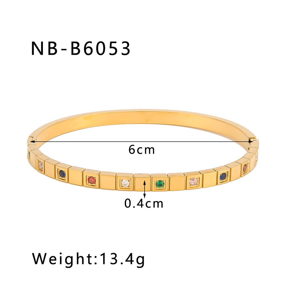 True gold electroplated color-keeping jewelry bracelet