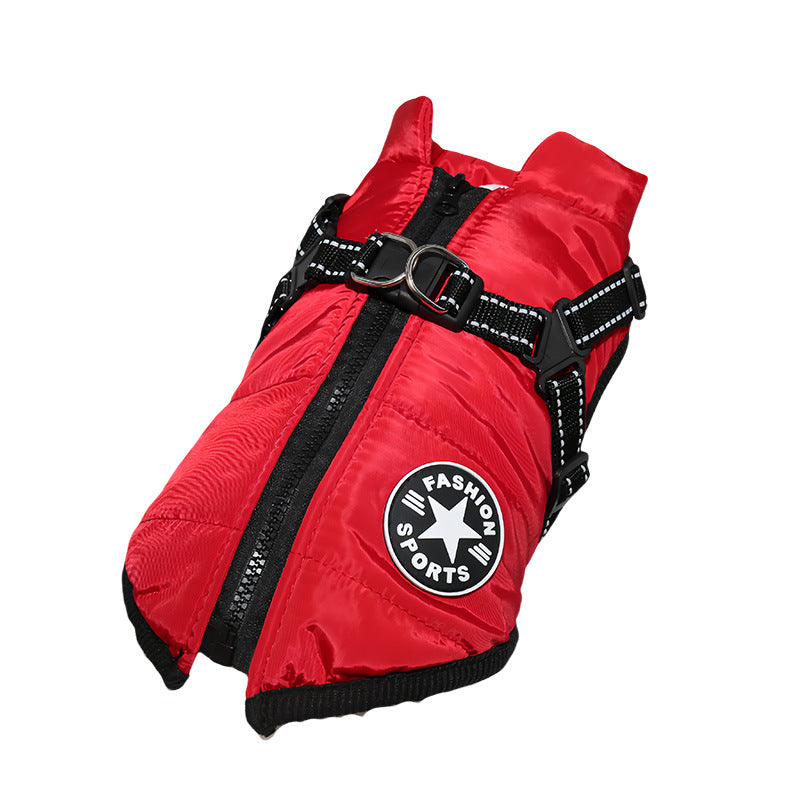 Dog Winter Cotton Clothes Waterproof Reflective Pet Apparel