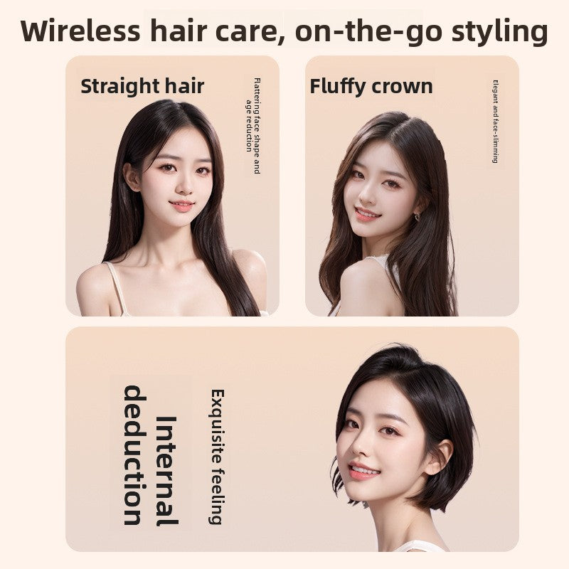 Mini Rechargeable Hair Straightening Comb with Ceramic Technology