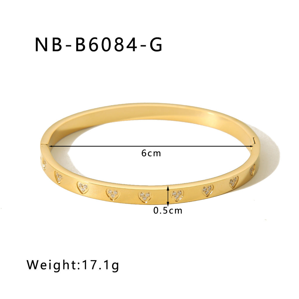 True gold electroplated color-keeping jewelry bracelet
