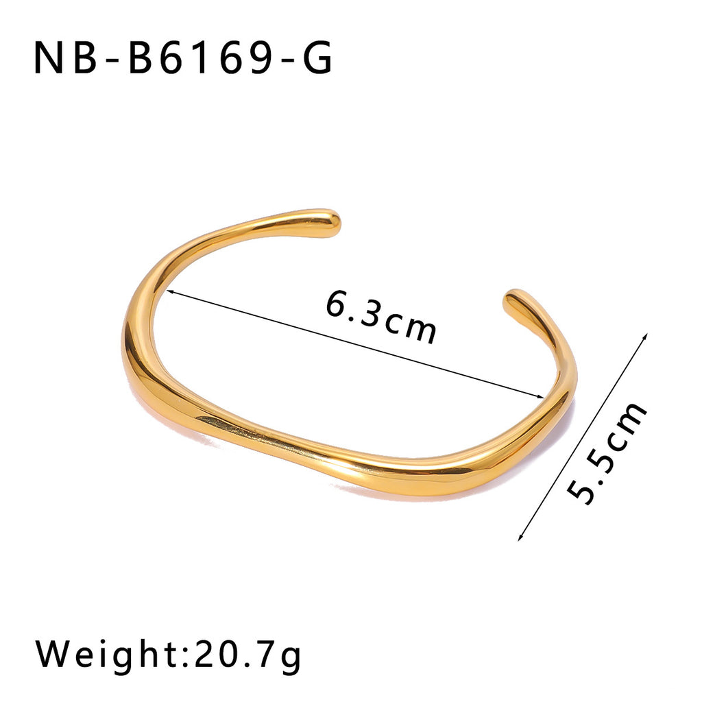 True gold electroplated color-keeping jewelry bracelet