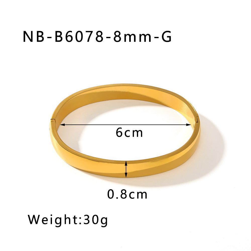 True gold electroplated color-keeping jewelry bracelet