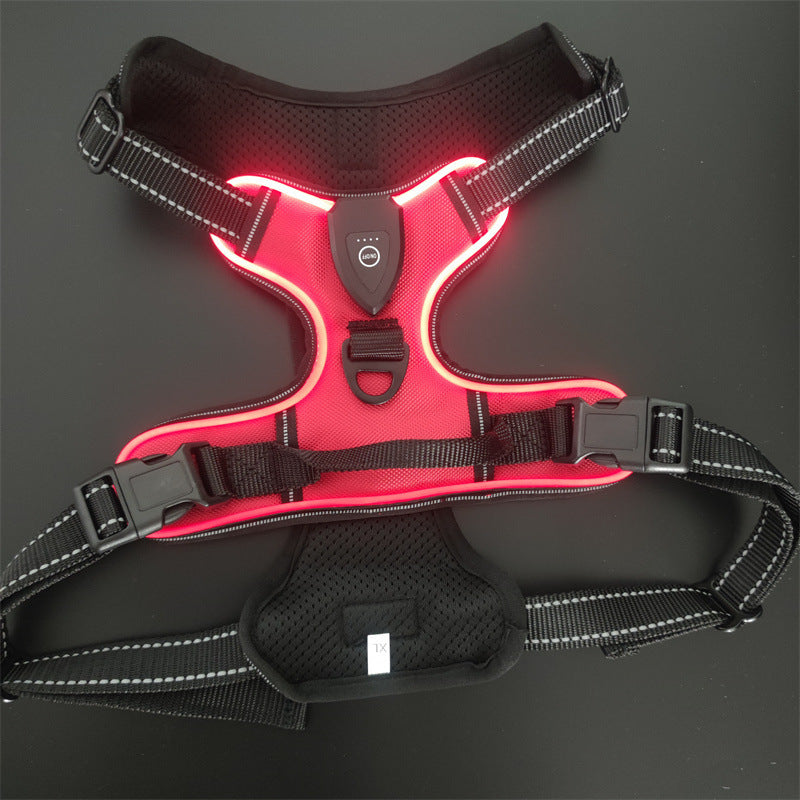Luminous Reflective Dog Harness